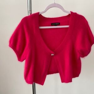 Hot Pink Rabbit Hair/Angora Sweater
